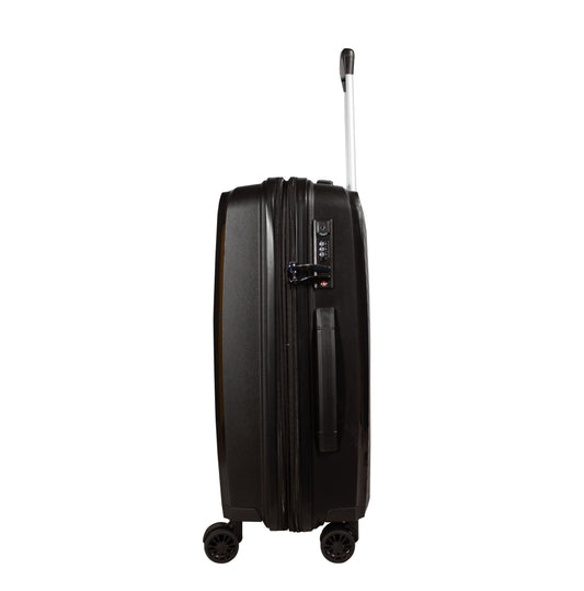 Maleta de viaje grande de 25kg, 28 pulgadas, color Negro con candado TSA - Toscani