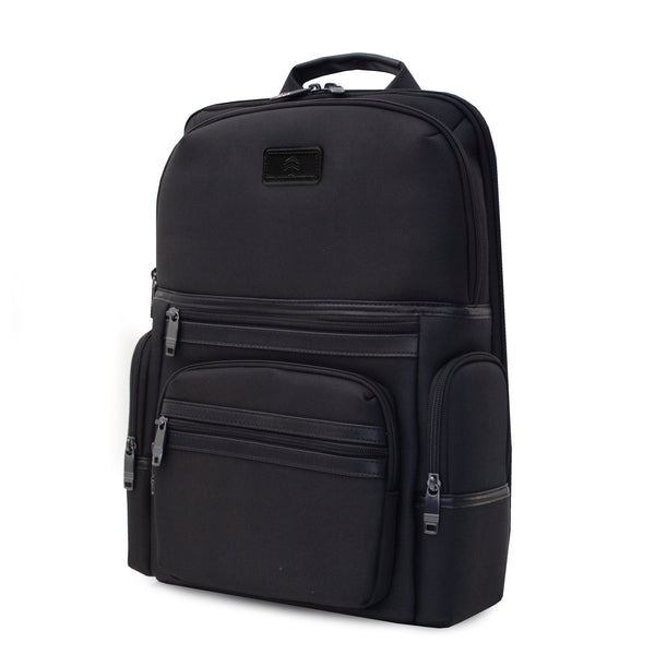 Mochila De Viaje De Negocios Con Puerto De Carga USB - Negro