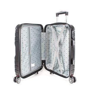 Maleta de viaje de 20kg, 24 pulgadas, color Negro con candado Combilock  - Dash