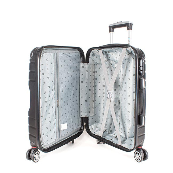 Maleta de viaje de 20kg, 24 pulgadas, color Negro con candado Combilock  - Dash