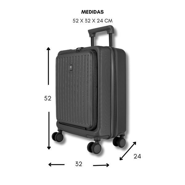 Maleta de viaje mini de 10kg, 18 pulgadas, con candado TSA - Trade