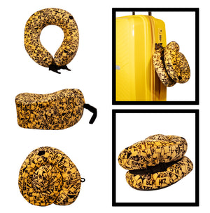 Almohada de Viaje Memory Foam Amarillo