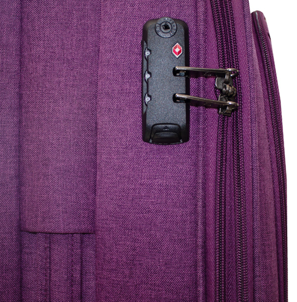 Maleta de viaje mediana de 20kg, 24 pulgadas, con candado TSA - Doha