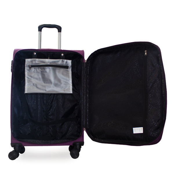 Maleta de viaje mediana de 20kg, 24 pulgadas, con candado TSA - Doha