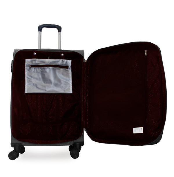 Maleta de viaje mediana de 20kg, 24 pulgadas, con candado TSA - Doha