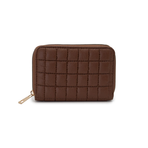 Cartera Acolchada de Lujo con Cremallera