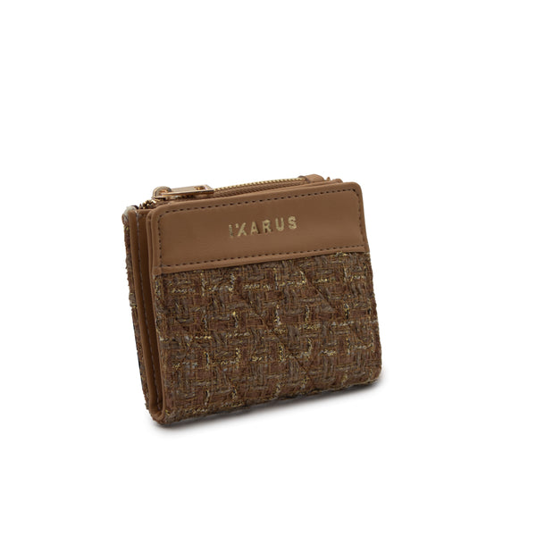 Cartera Billetera Ikarus con Destellos Dorados