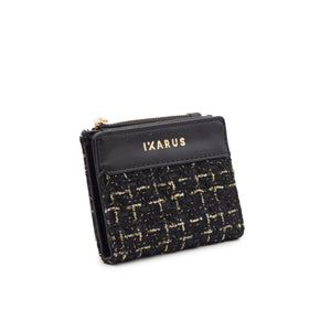 Cartera Billetera Ikarus con Destellos Dorados
