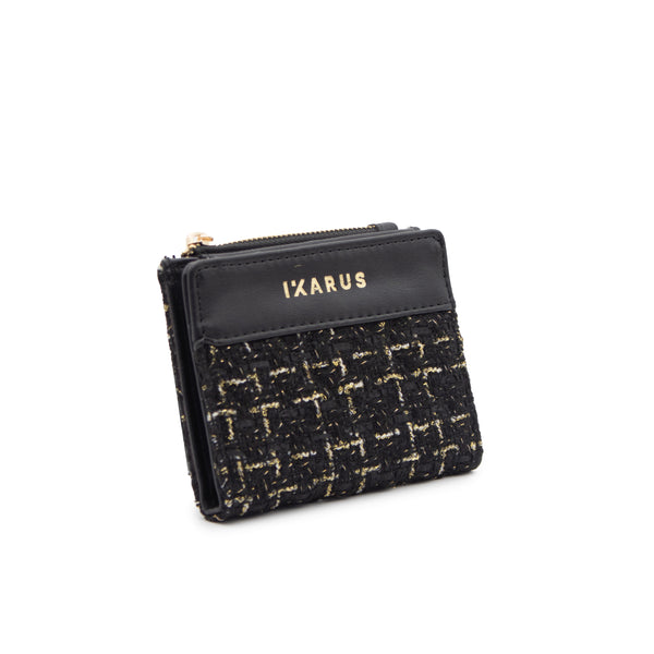 Cartera Billetera Ikarus con Destellos Dorados