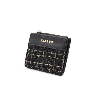 Cartera Billetera Ikarus con Destellos Dorados