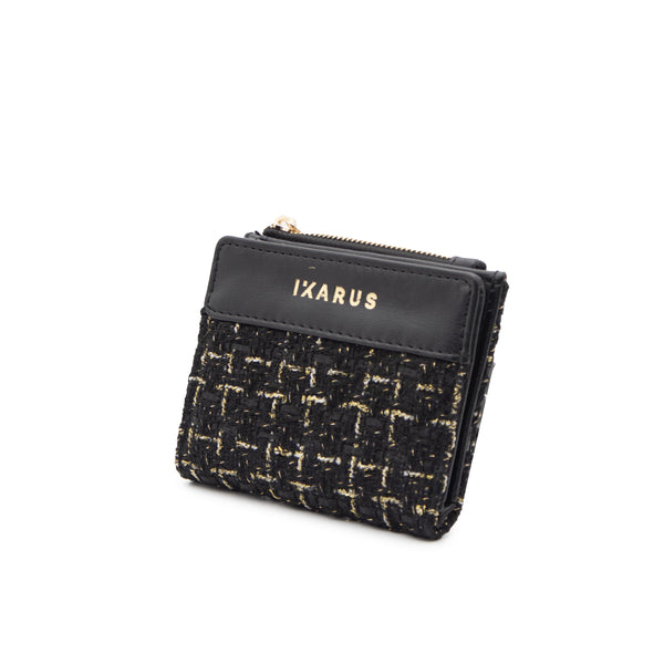 Cartera Billetera Ikarus con Destellos Dorados