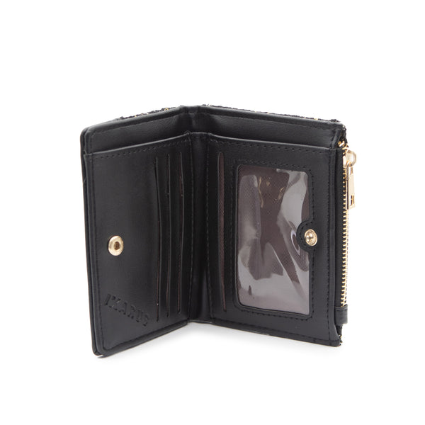 Cartera Billetera Ikarus con Destellos Dorados