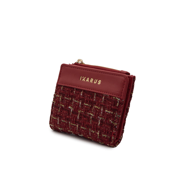 Cartera Billetera Ikarus con Destellos Dorados