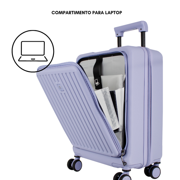 Maleta de viaje mini de 10kg, 18 pulgadas, con candado TSA - Trade
