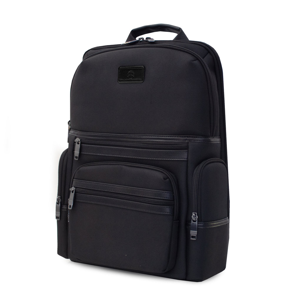 Mochila De Viaje De Negocios Con Puerto De Carga USB - Negro