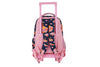 Mochila Runway Rosa Jirafa Y Flores Con Ruedas Escolar