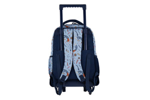 Mochila Escolar Runway Sirena Azul Con Lentejuelas Y Ruedas
