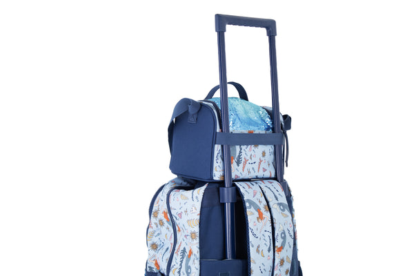 Kit Escolar Mochila de Ruedas, Lonchera y Lapicera - Sirena
