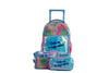 Mochila Escolar Runway Acuarela Con Ruedas Y Frase