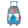 Mochila Escolar Runway Acuarela Con Ruedas Y Frase