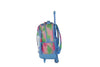 Mochila Escolar Runway Acuarela Con Ruedas Y Frase