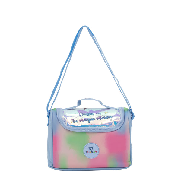 Kit Escolar Mochila de Ruedas, Lonchera y Lapicera - Acuarela