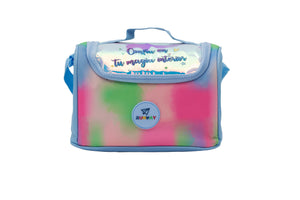 Kit Escolar Mochila de Ruedas, Lonchera y Lapicera - Acuarela