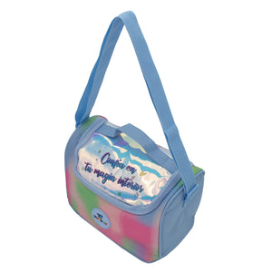 Kit Escolar Mochila de Ruedas, Lonchera y Lapicera - Acuarela