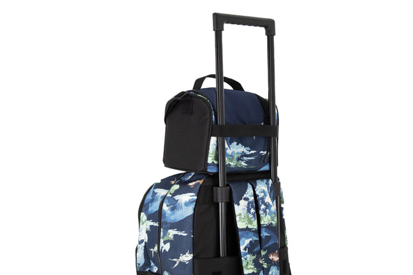 Kit Escolar Mochila de Ruedas, Lonchera y Lapicera - Tiburó