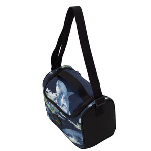 Kit Escolar Mochila de Ruedas, Lonchera y Lapicera - Tiburó