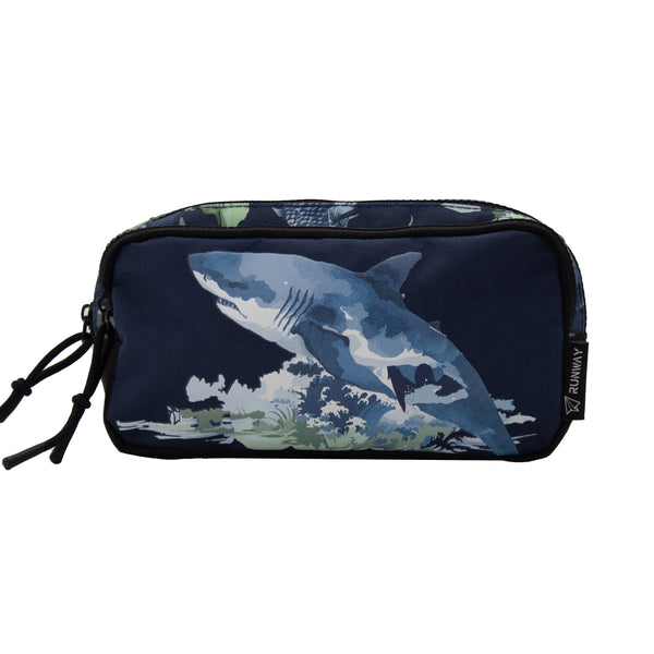 Kit Escolar Mochila de Ruedas, Lonchera y Lapicera - Tiburó