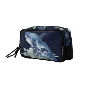 Kit Escolar Mochila de Ruedas, Lonchera y Lapicera - Tiburó
