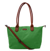 BOLSA BARI NYLON TOTE VERDE GRANDE