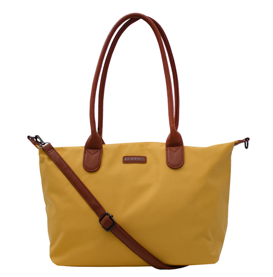 Bolsa Bari Nylon Tote Amarilla Grande