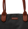 Bolsa Bari Nylon Tote Negro Chica