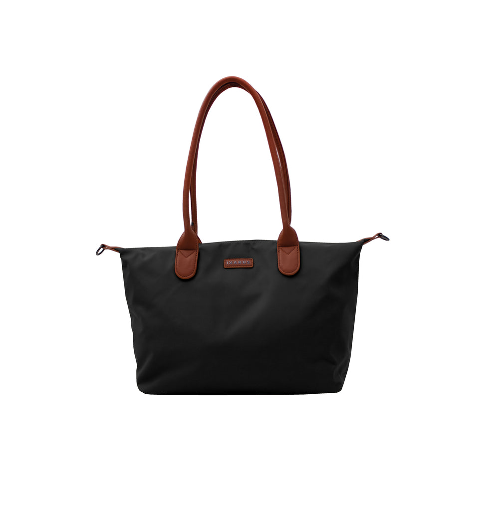 Bolsa Bari Nylon Tote Negro Chica