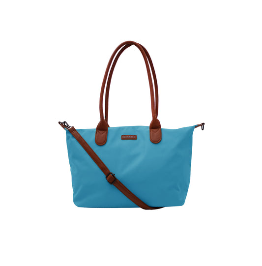 Bolsa Bari Nylon Tote Azul Chica