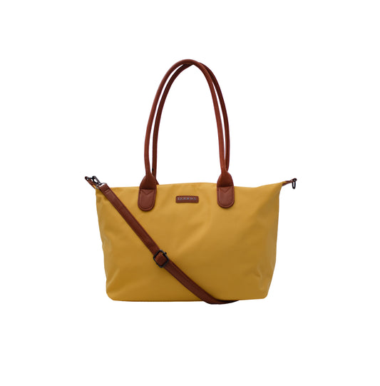 Bolsa Bari Nylon Tote Amarilla Chica