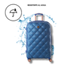 Maleta de viaje de 20kg, 24 pulgadas, color Azul con candado TSA - Tiffany