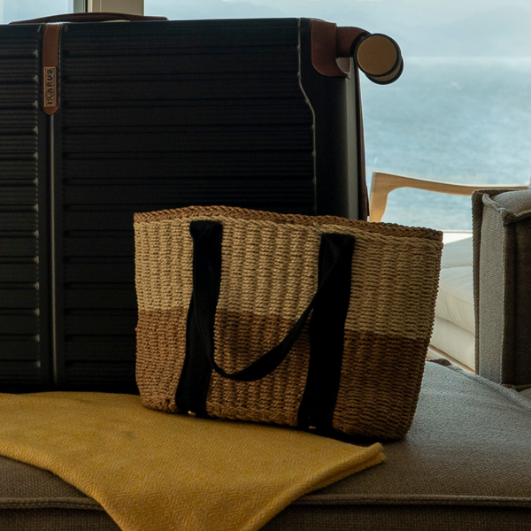 Bolsa Tote Paja Bicolor