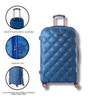 Maleta de viaje de 20kg, 24 pulgadas, color Azul con candado TSA - Tiffany