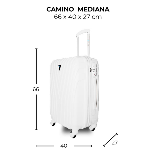 Maleta de viaje mediana de 20kg, 24 pulgadas, con candado TSA - Camino