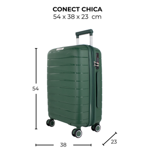 Maleta de viaje chica de 10kg, 20 pulgadas, con candado TSA - Conect