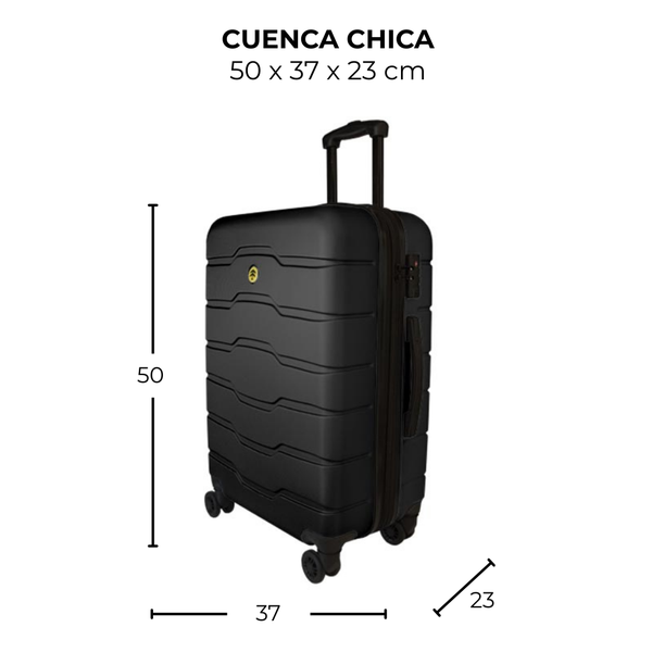 Maleta de viaje chica de 10kg, 20 pulgadas, con candado TSA - Cuenca