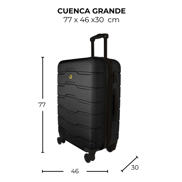 Maleta de viaje grande de 25kg, 28 pulgadas, con candado TSA - Cuenca