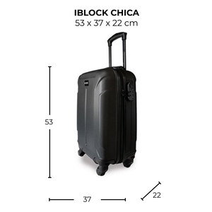Maleta de viaje chica de 10kg, 20 pulgadas, con candado TSA - Iblock