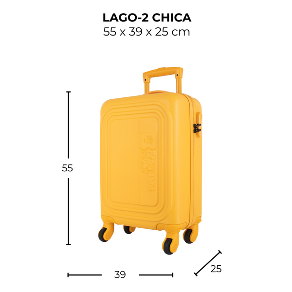 Maleta de viaje chica de 10kg, 20 pulgadas, con candado TSA - Lago2