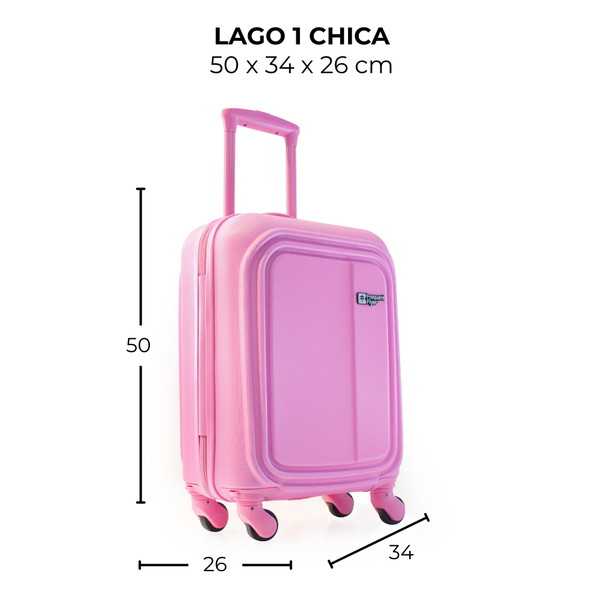 Maleta de viaje chica de 10kg, 20 pulgadas, con candado TSA - Lago