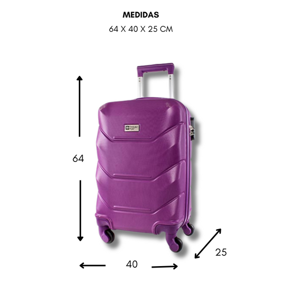 Maleta de viaje mediana de 20kg, 24 pulgadas, con candado TSA - Costa