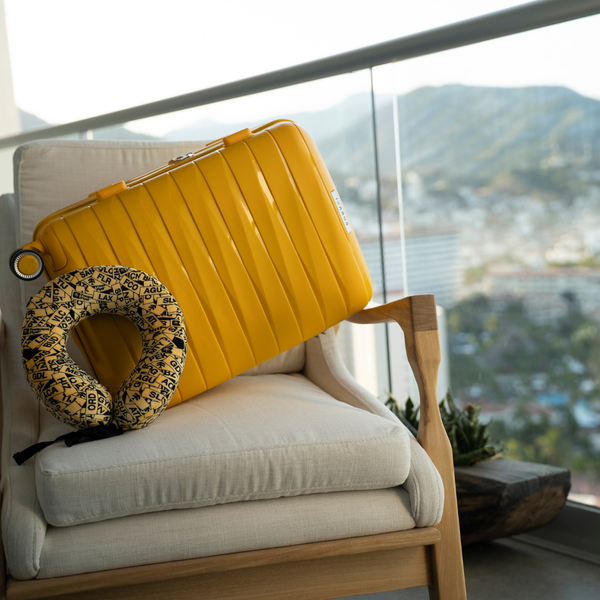 Almohada de Viaje Memory Foam Amarillo